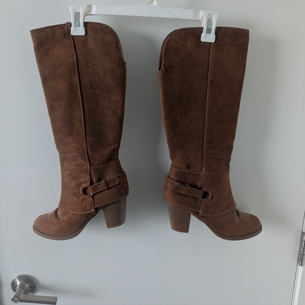 Mossimo Supply Co Women's Tan Knee-High Boots - Picture 6 of 8